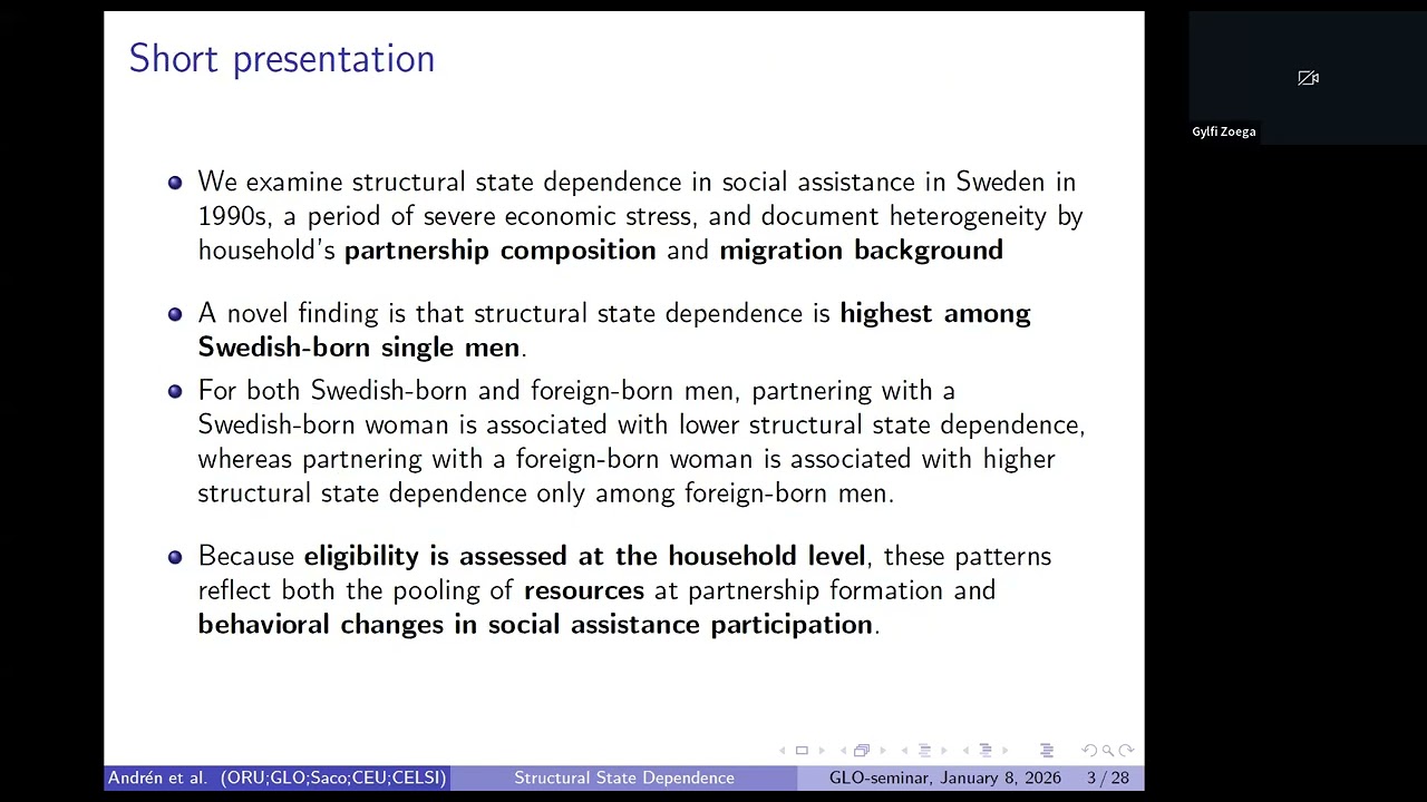 Immigration, Partnership Dynamics and Welfare Persistence