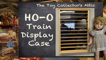 HO - O  SCALE Locomotive Display Case - Unboxing the Display Gifts wall mount case