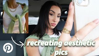 RECREATING AESTHETIC PINTEREST PHOTOS AT HOME!