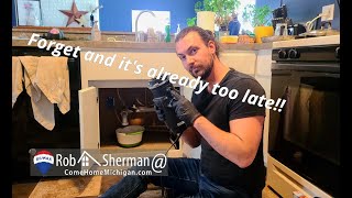 Check this first if your dishwasher/garbage disposal is leaking.