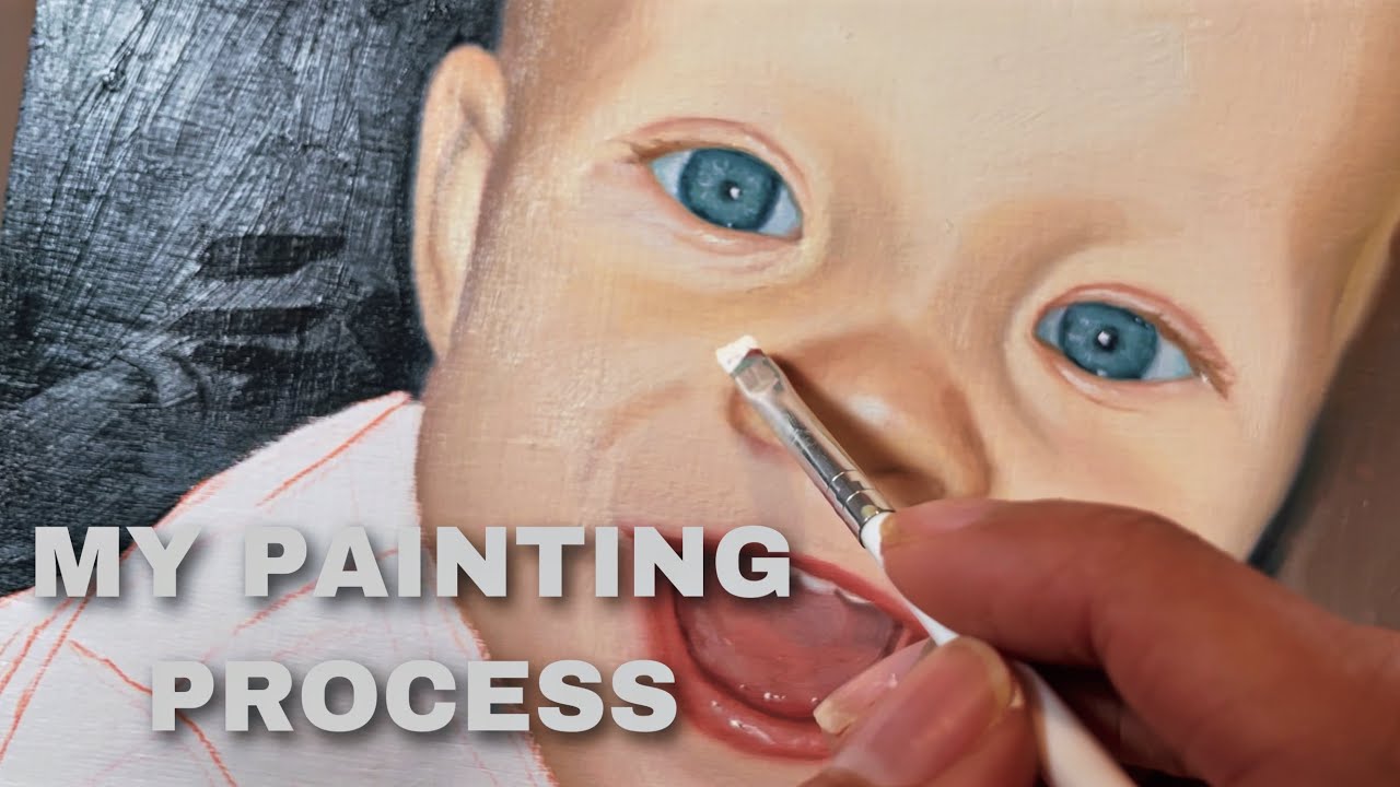 MY OIL PAINTING PROCESS: Painting a Portrait of Baby George