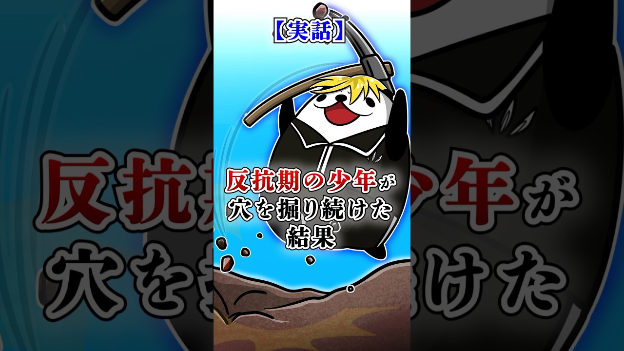 【実話】反抗期の少年が穴を掘り続けた結果 #テイペン#Plottアニメ