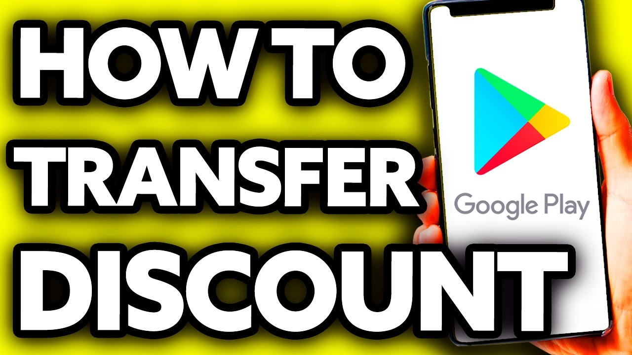 How To Transfer Google Play Discount to Another Account - YouTube