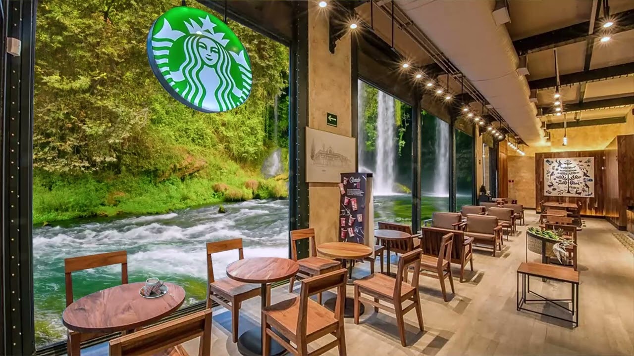 Starbucks Coffee Shop Ambience - Music Inspired by Starbucks Spring - Relax Jazz Music