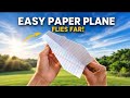 How to make a paperplane 🤗✈️ , easy paper airplane tutorial , bestpaper plane #shorts​​ #craft