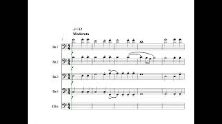 Weait 8806 Susato Suite from Danserey for bassoon ensemble (6’)