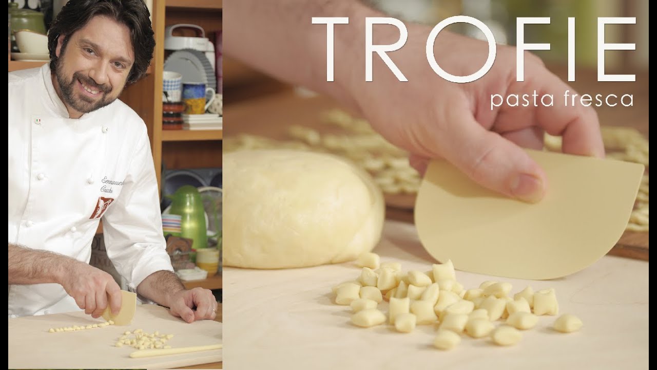 Cozinhando macarrão italiano Trofie do zero!