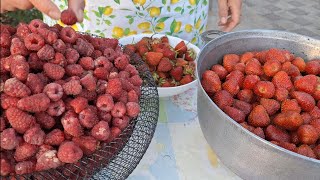 видео: Полунично - малинове варення. Strawberry  - raspberry jam 😋  картинка: Полунично - малинове варення. Strawberry  - raspberry jam 😋
