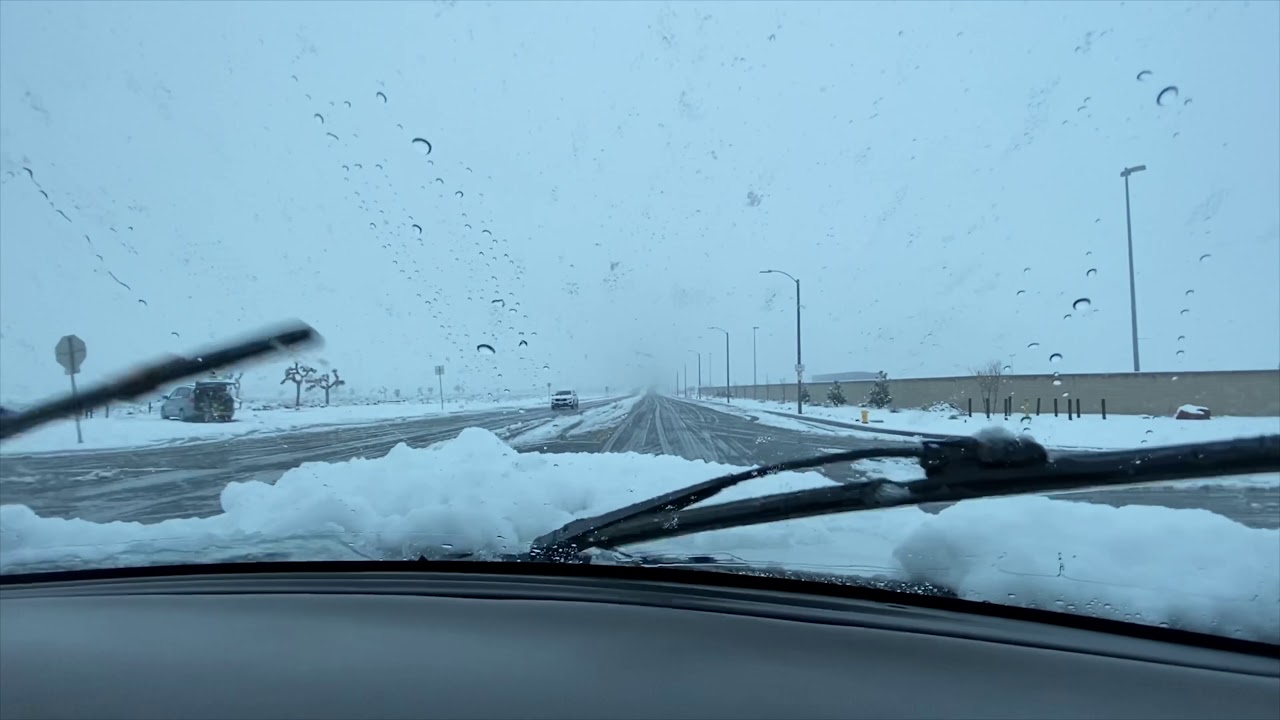 Lancaster California SNOW YouTube