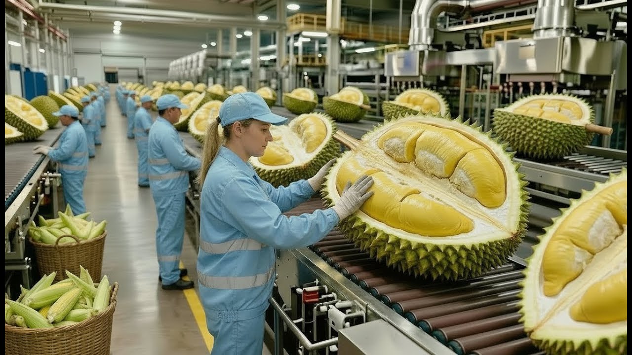 Inside the 500,000 LB Durian Factory: Hypnotic Custard Production