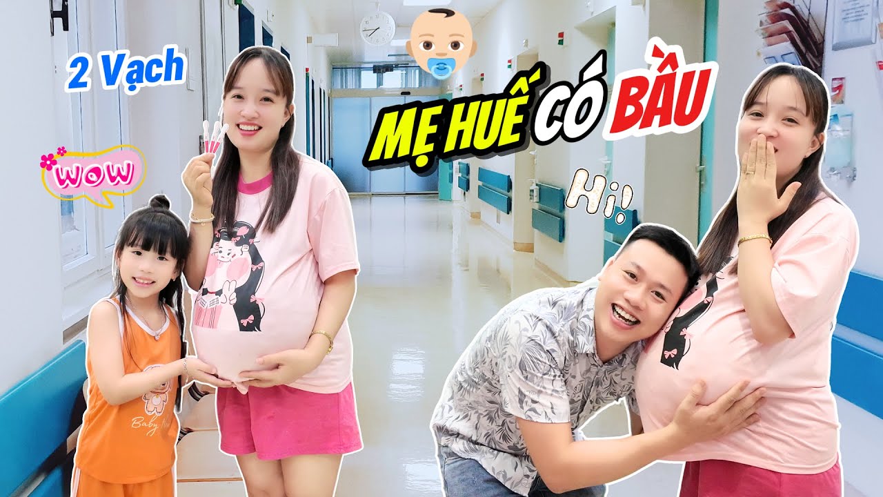 Mẹ Huế Có Bầu, Bố Hoàng Vui Sướng Cùng Em MiMi Đưa Đi Khám Để Gặp Em Bé