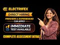 Direct Hiring for Freshers | Electrifex is hiring | Big Off Campus Hiring | Mass Hiring Drive