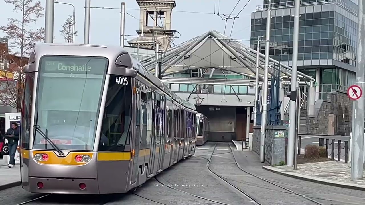 The Lightrail (Luas) in Dublin, Ireland 2025