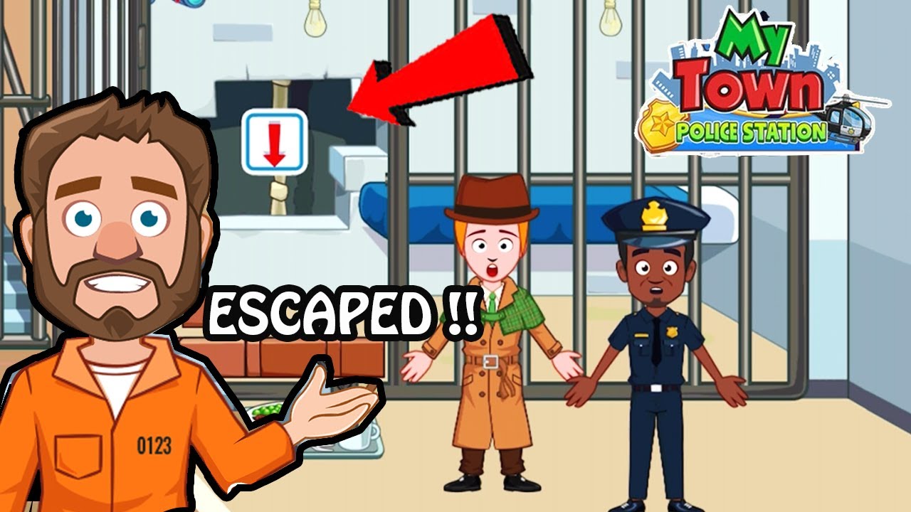 My Town: Police Games for kids - OMG The prisoners escaped from jail !!