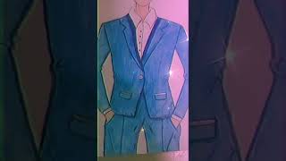 latest blue men's blazer coat illustration drawing 2022/fashion illustration drawing latest blue men's blazer coat illustration drawing 2022/fashion illustration drawing