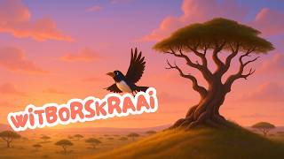 Ai Ai Witborskraai 🐦 | Bekende Afrikaanse Storielied   Gratis Inkleurboek