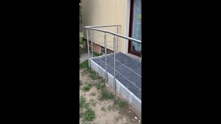 Montagevideo Tibu Geländer Edelstahl V2A Seitenmontage Mit Waagerechten Querstreben