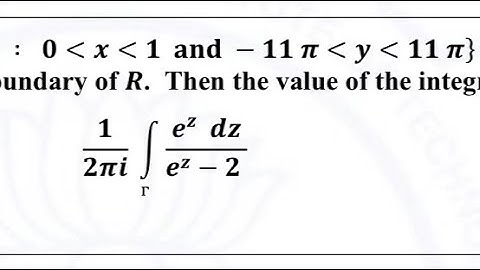 GATE-2021(Complex Analysis).