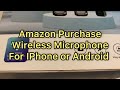 AMAZON Purchase 2 Pcs Wireless Lavalier Microphone for iPhone iPad Android with Charging Case