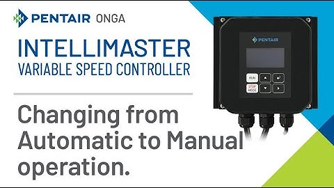IntelliMaster - How to Change from Automatic to Manual Operation
