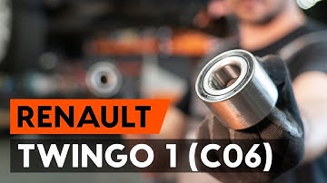 How to change rear wheel bearing / rear hub bearing on  RENAULT TWINGO 1 (C06)  [TUTORIAL AUTODOC]
