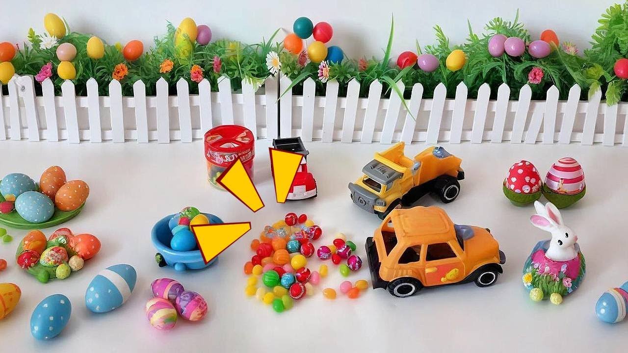 Engineering vehicle story: Dump truck distributes candies