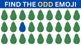 FIND THE ODD EMOJI OUT in the best Odd Emoji Quiz! | Odd One Out Puzzle | Find The Odd Emoji Quizzes
