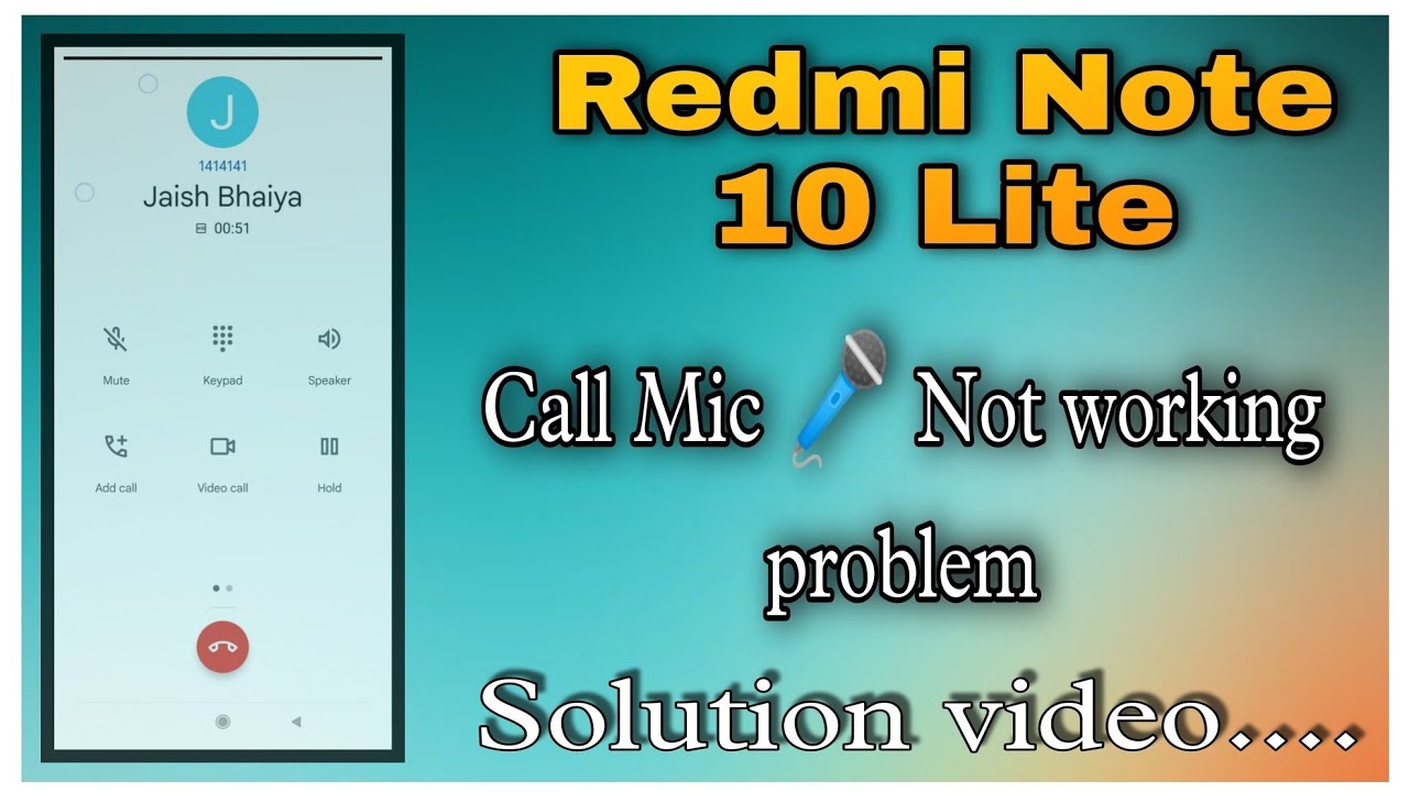 Redmi Note 10 Lite call mic not working problem// call mic kam nhi kr ...