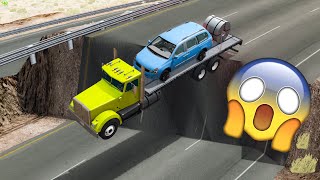 Cars vs Incomplete Road 😱 #2 - BeamNG Drive Crashes