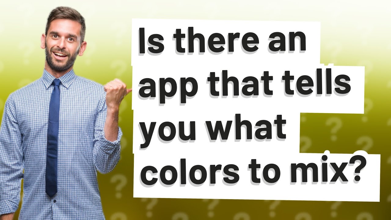 Is there an app that tells you what colors to mix? YouTube