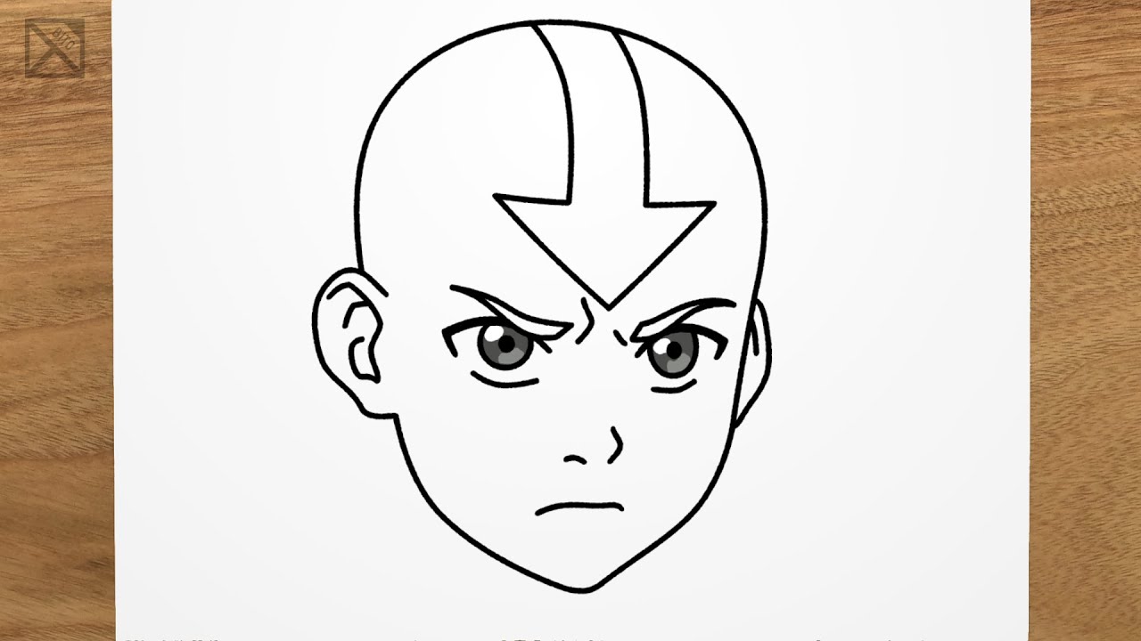 How to draw AVATAR AANG step by step, EASY - YouTube