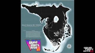 GTA: VI®️| State of Leonida & the Leonida Keys/With Compass | Most Recent Concept Map | Via: Yanis