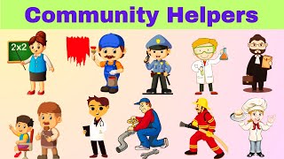 Community Helpers for Kids | 20+ Jobs and Occupations in the Community | Video Flashcard Educational