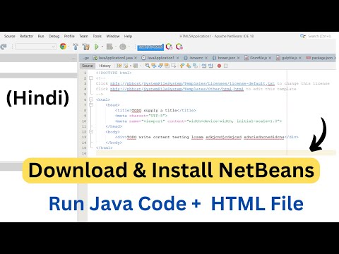 Install NetBeans on Windows 10 | Complete NetBeans Installation | How to Run Java and HTML Files