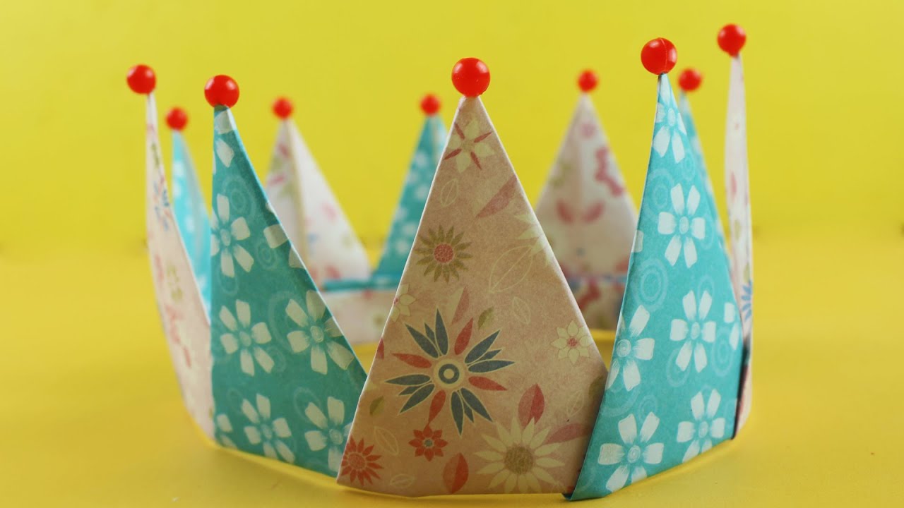 Origami Crown Wearable How to Make Origami Crown Easy Step by Step
