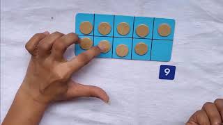 Even or odd Tens frame with counters