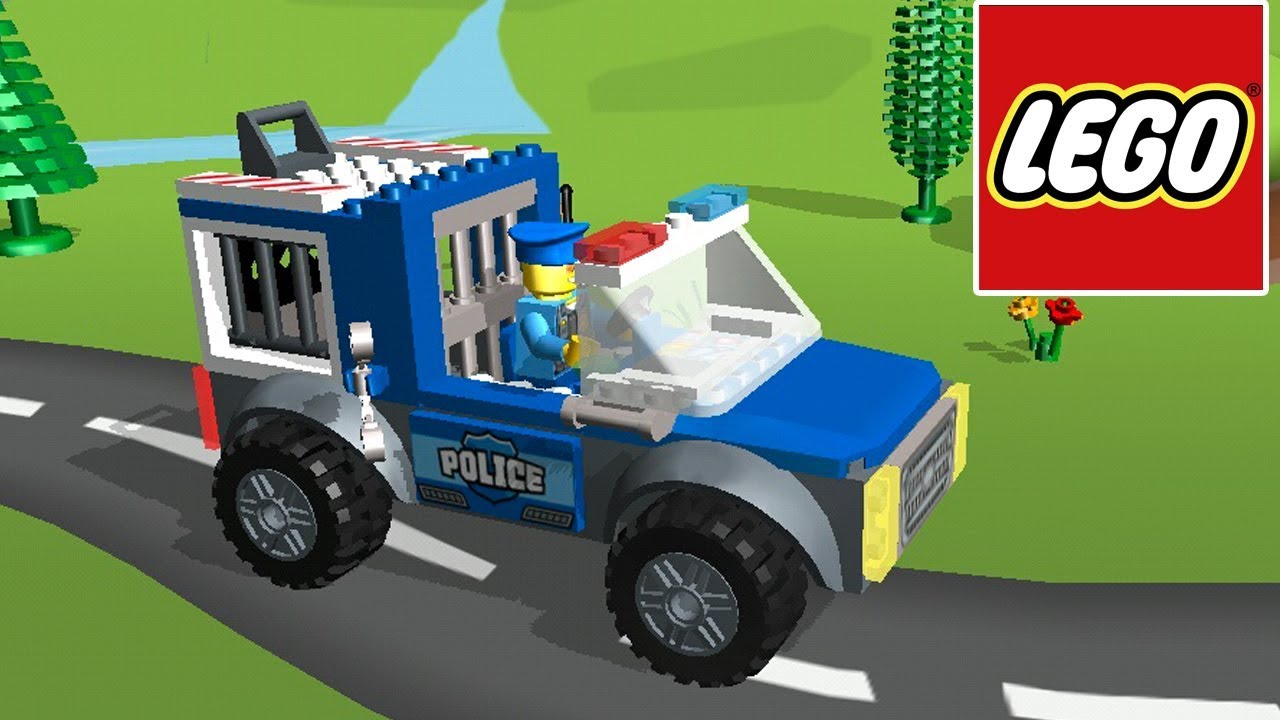 Мультфильм про Лего. Лего Сити. Полицейская машина. Игры для мальчиков ...