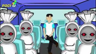 Lagu Bus Hantu Pocong Lucu - Kartun Lagu Pocong #lagu #lucu
