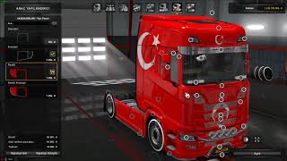 Ets2 1 30 New Scani̇a S730 Türk Bayraği Araç Ski̇ni̇ By Murat Di̇ler