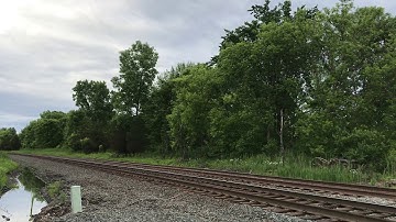 CSX EX Seaboard Lines SD40-2 running the local long hood forward with super fast bell!