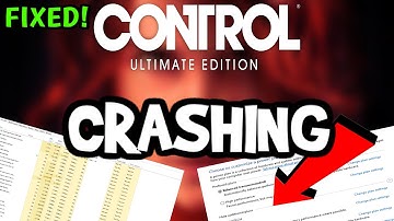 How To Fix Control Ultimate Crashing! (100% FIX)