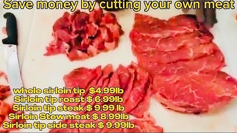 How to cut a Whole sirloin tip into steaks  || Butcher Craft & Cook