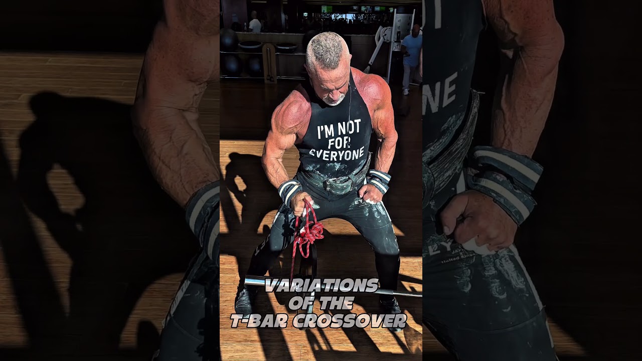 VARIATIONS OF THE T-BAR CROSSOVER…TWO VIDEOS IN ONE #workout #motivation #muscle #workouttips