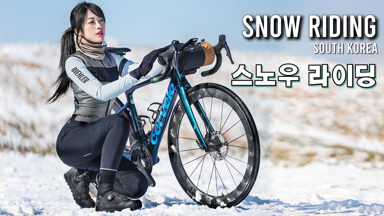 (SUB│4K) Snow Riding │Велосипедная поездка Минди Vlog Ep.115