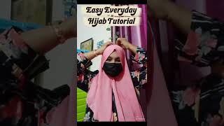 Easy Everyday Hijab Tutorial ☺️❤️ #hijab