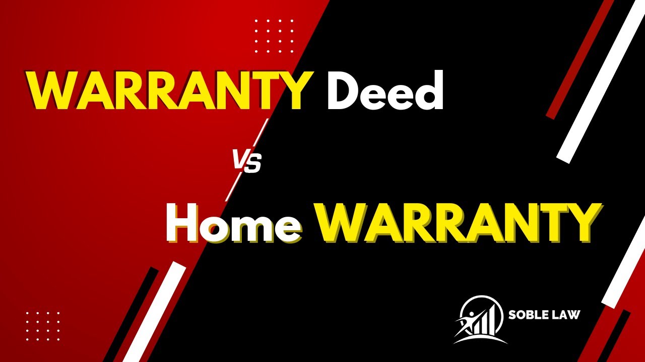 Warranty Deed Vs Home Warranty YouTube