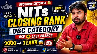 Jee Main 2026 : Nits Closing Rank Obc Category | Nits Cse Cut off #nit