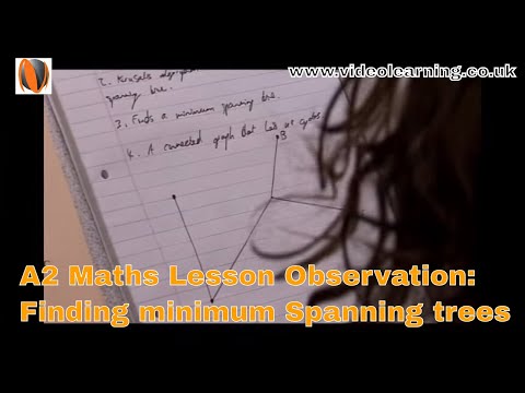 A2 Maths Lesson Observation: Finding minimum Spanning trees