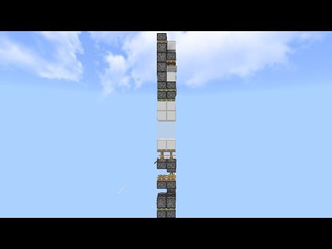 【Minecraft BE(pe)】世界最小2×2ガラスドア 76blocks