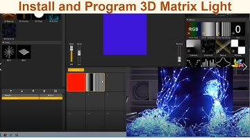 How to assemble, install and program lighting effect with Madshow for 3D matrix light for events